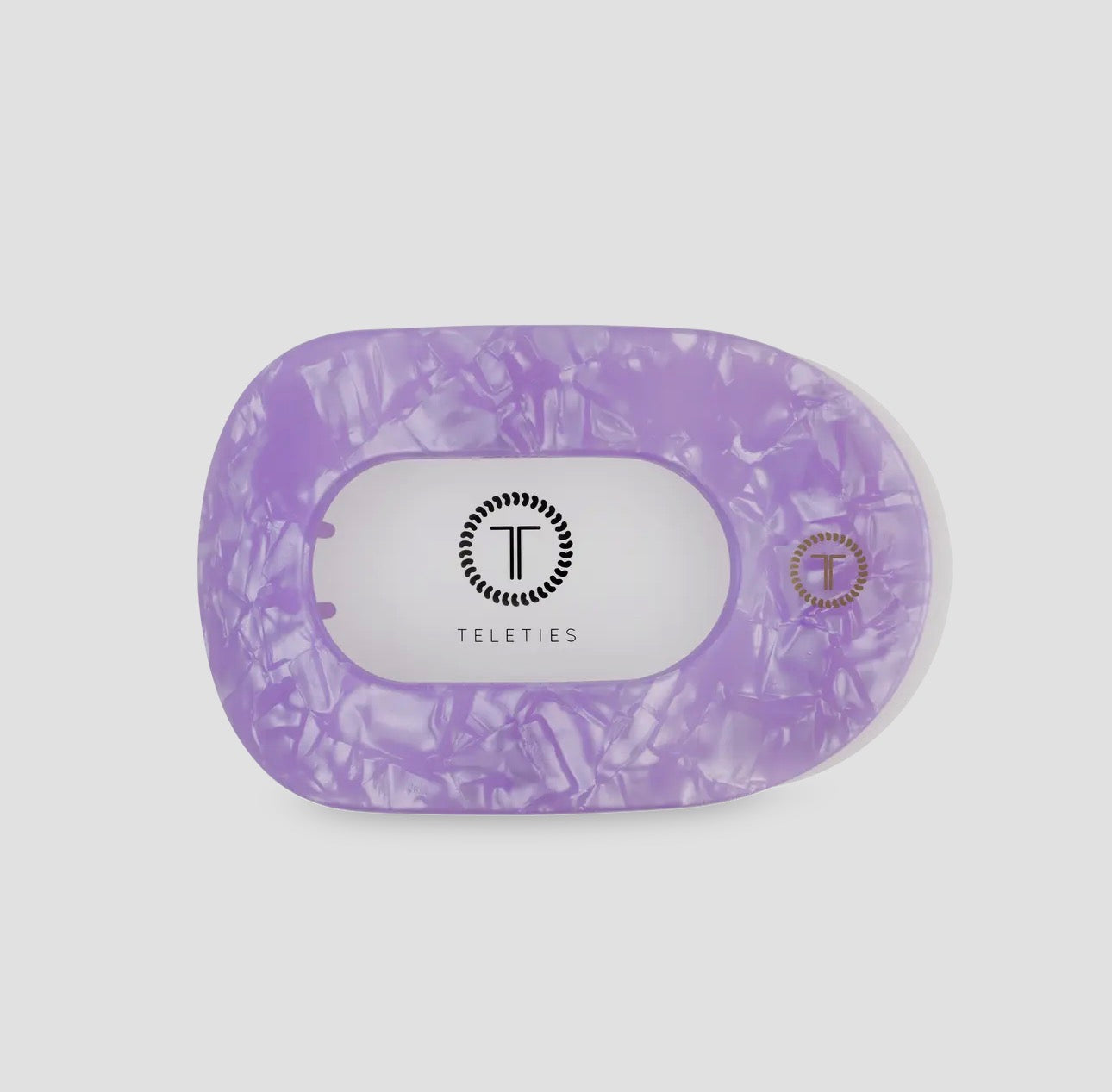 Lavender Mist Round Flat Clip - Medium