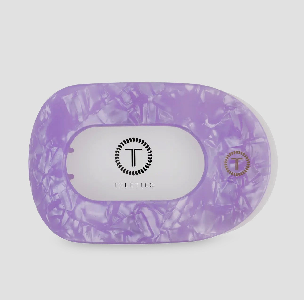 Lavender Mist Round Flat Clip - Large