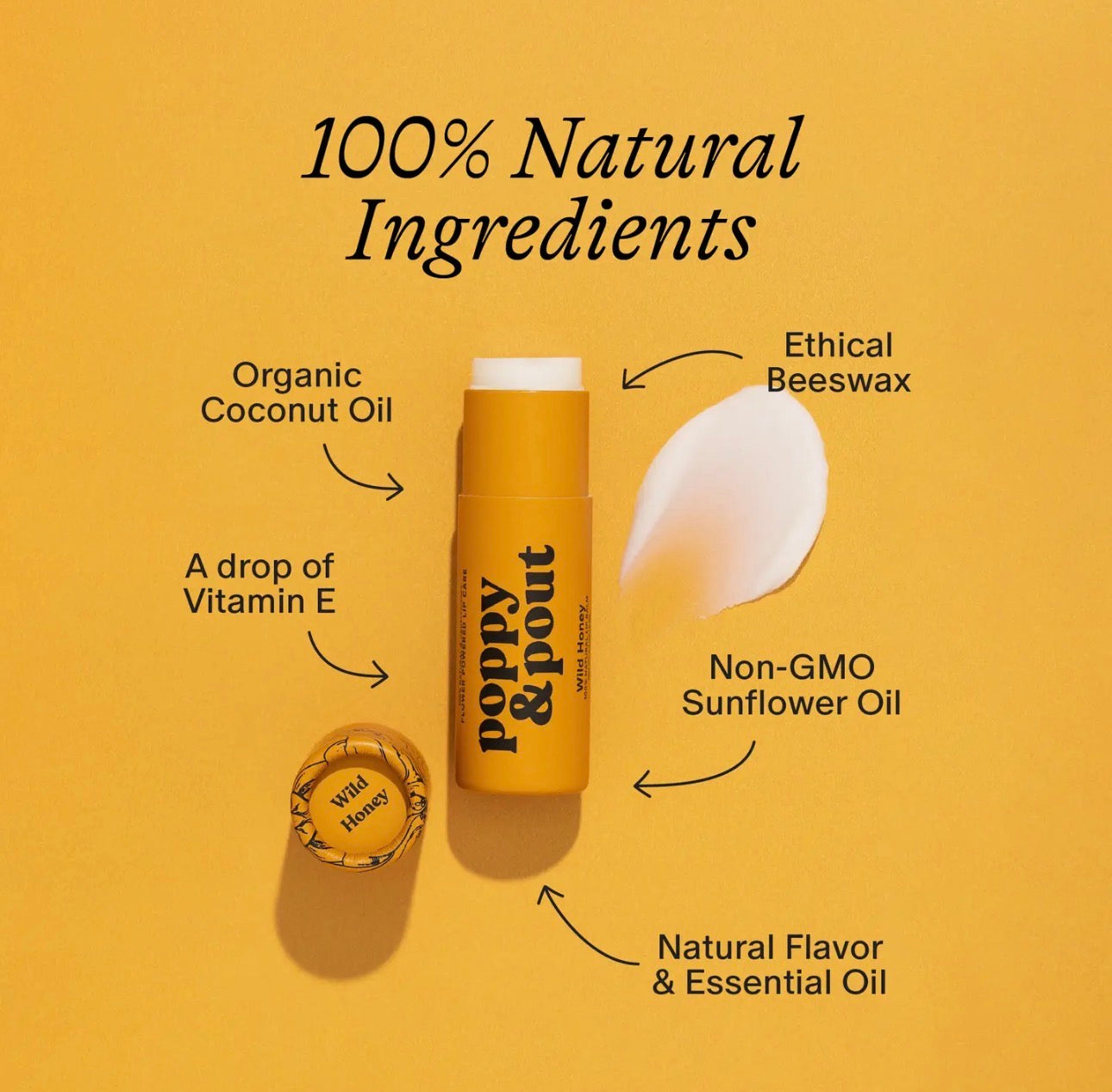 Poppy & Pout Lip Balm - Wild Honey