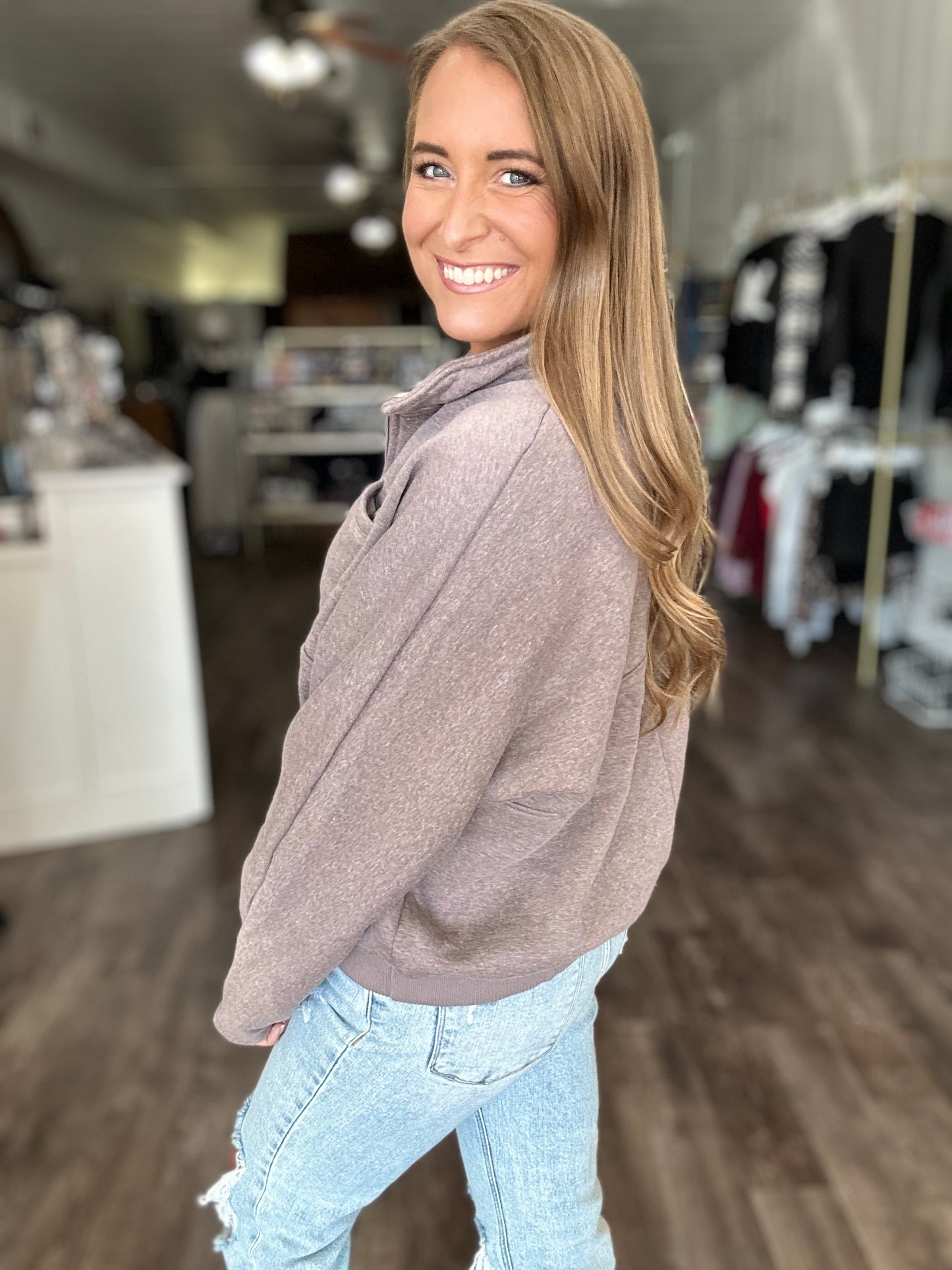 High Stakes Cozy Fleece Pullover