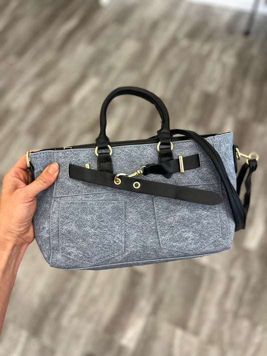 Brinley Pocket Tote (Blue)