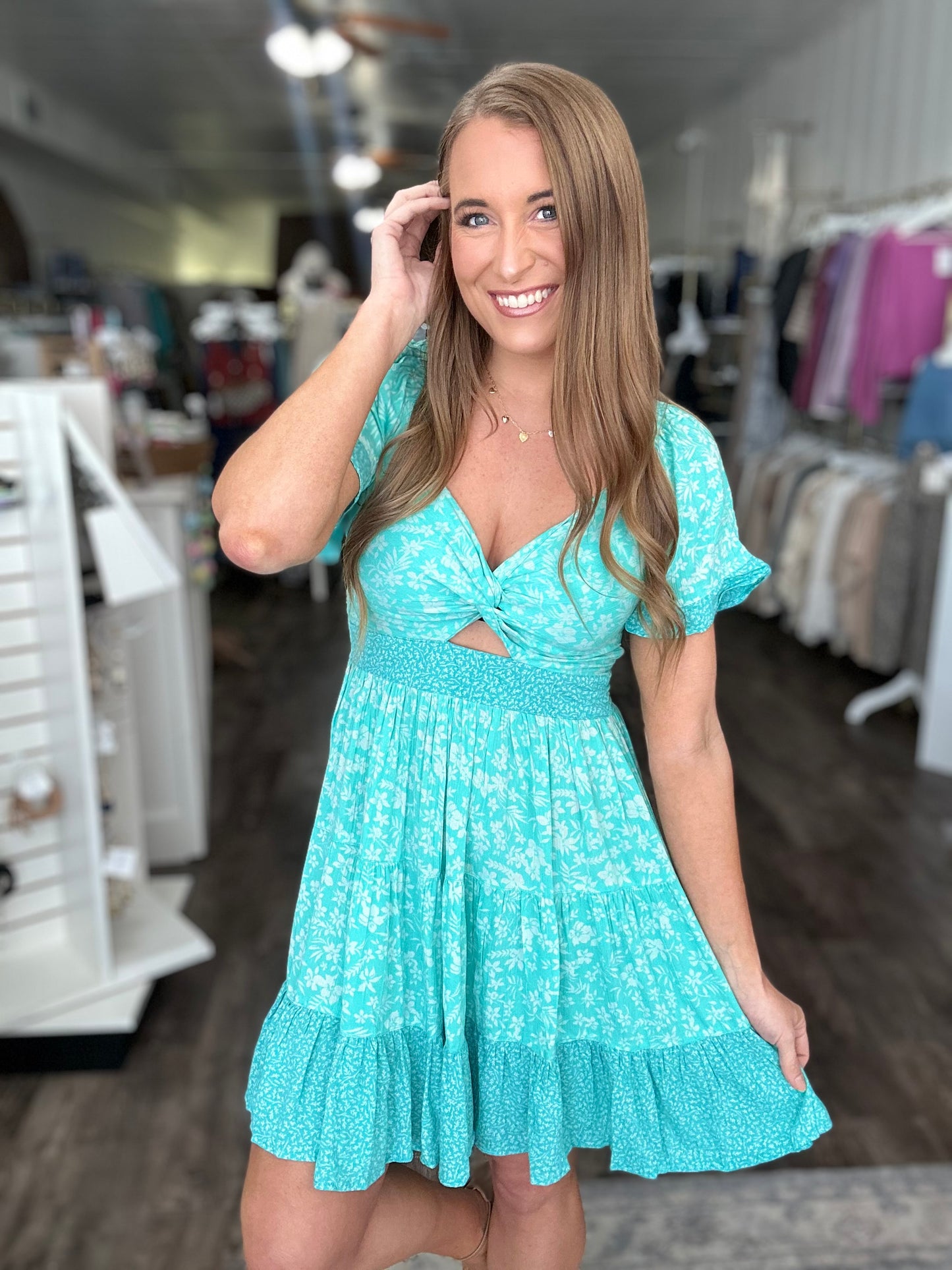 Sweet Summer Lovin’ Twist Front Dress