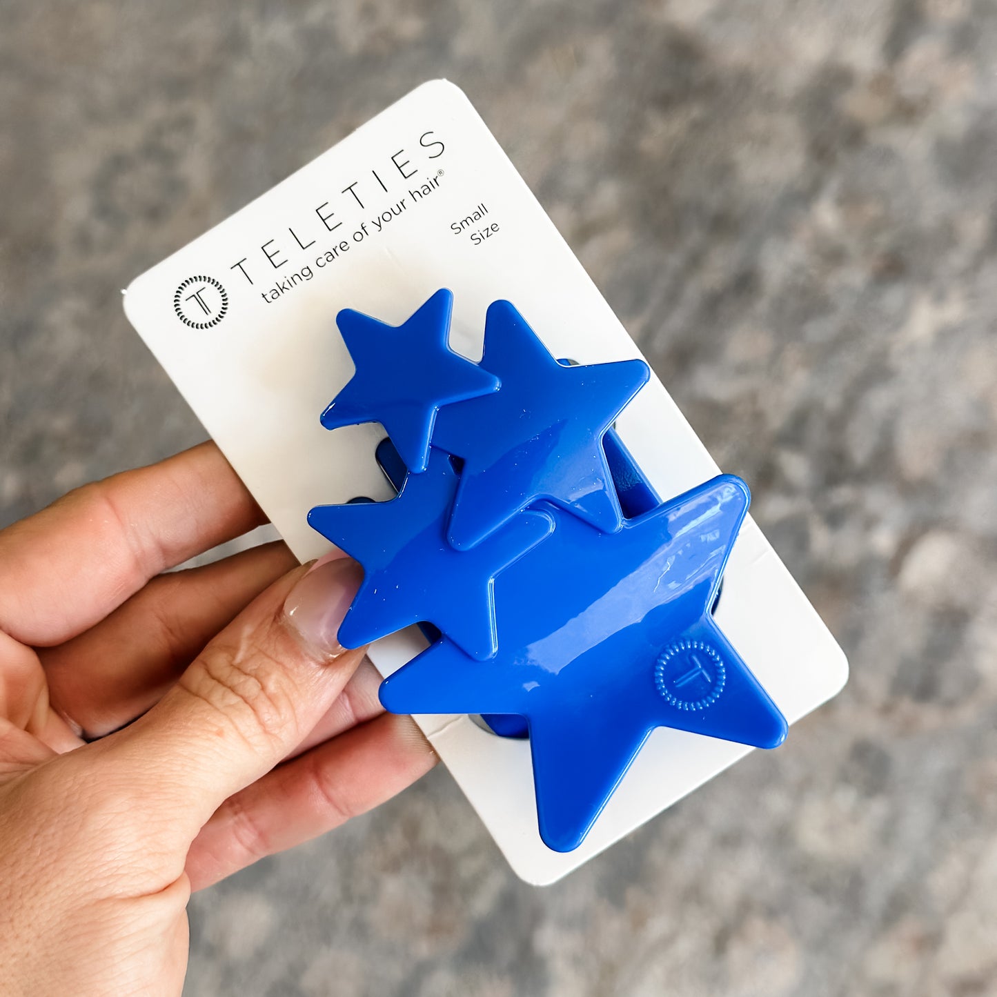 Blue Shooting Star Flat Clip - Small