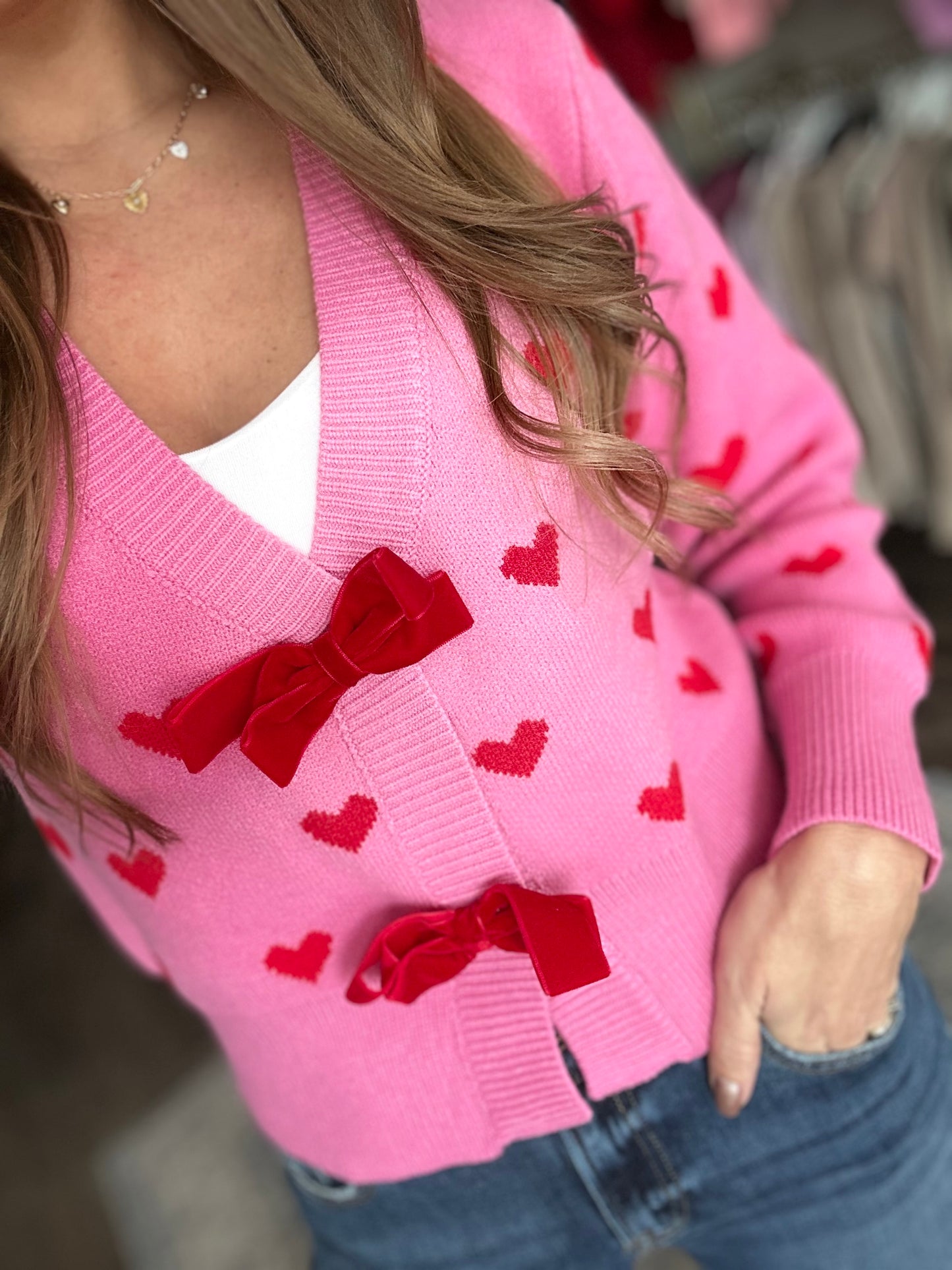 Cupid’s Arrow Heart Cardigan