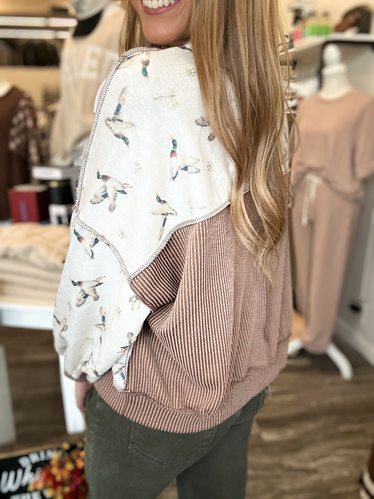 Gwen Duck Camo Top