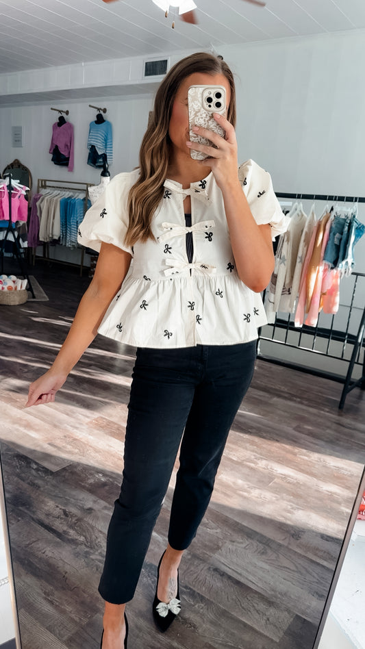 Katelyn High Waisted Crop Denim