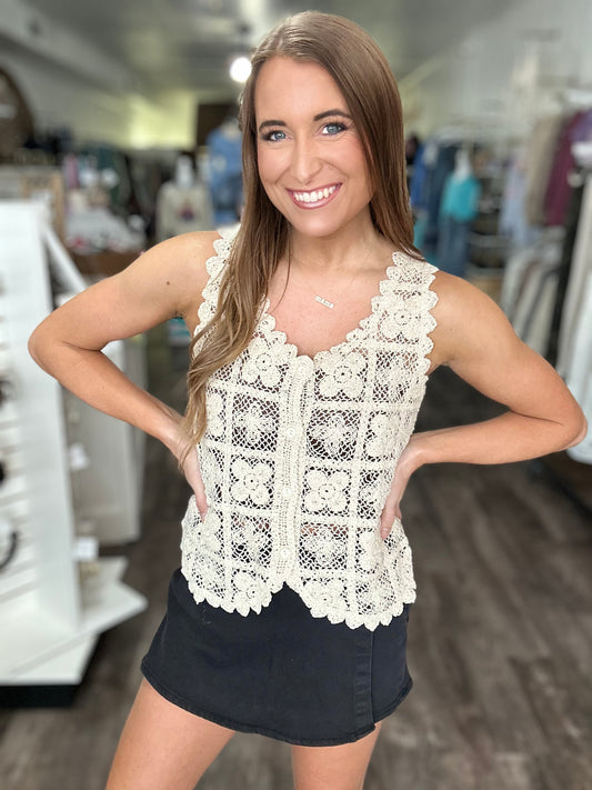 Show the Love Crochet Lace Top