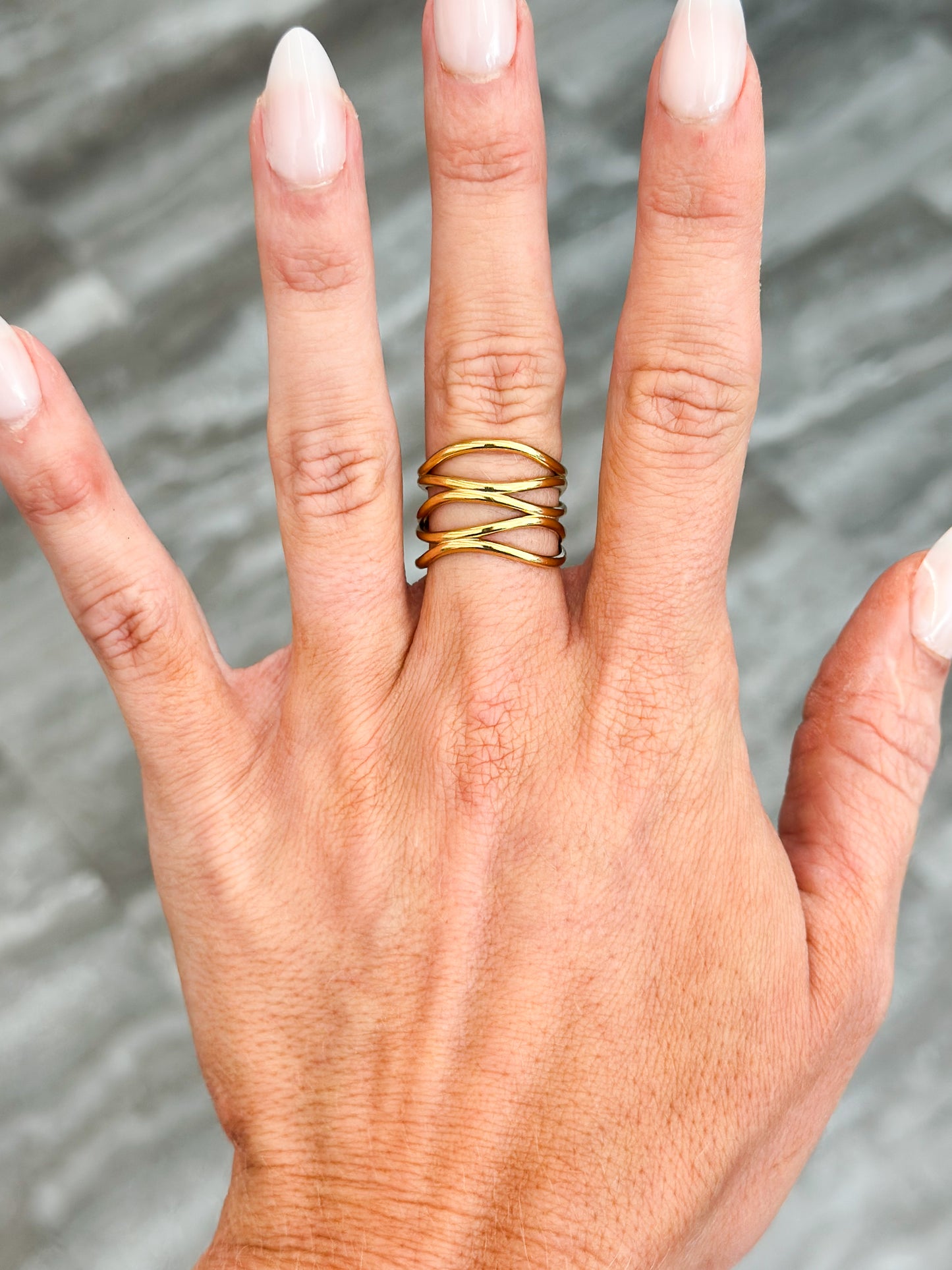Cleo Tarnish-Free Open Ring