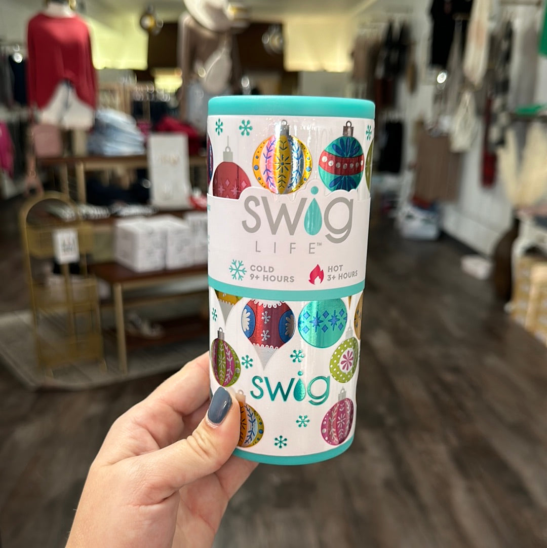 Holiday Swig Koozie - Ornaments