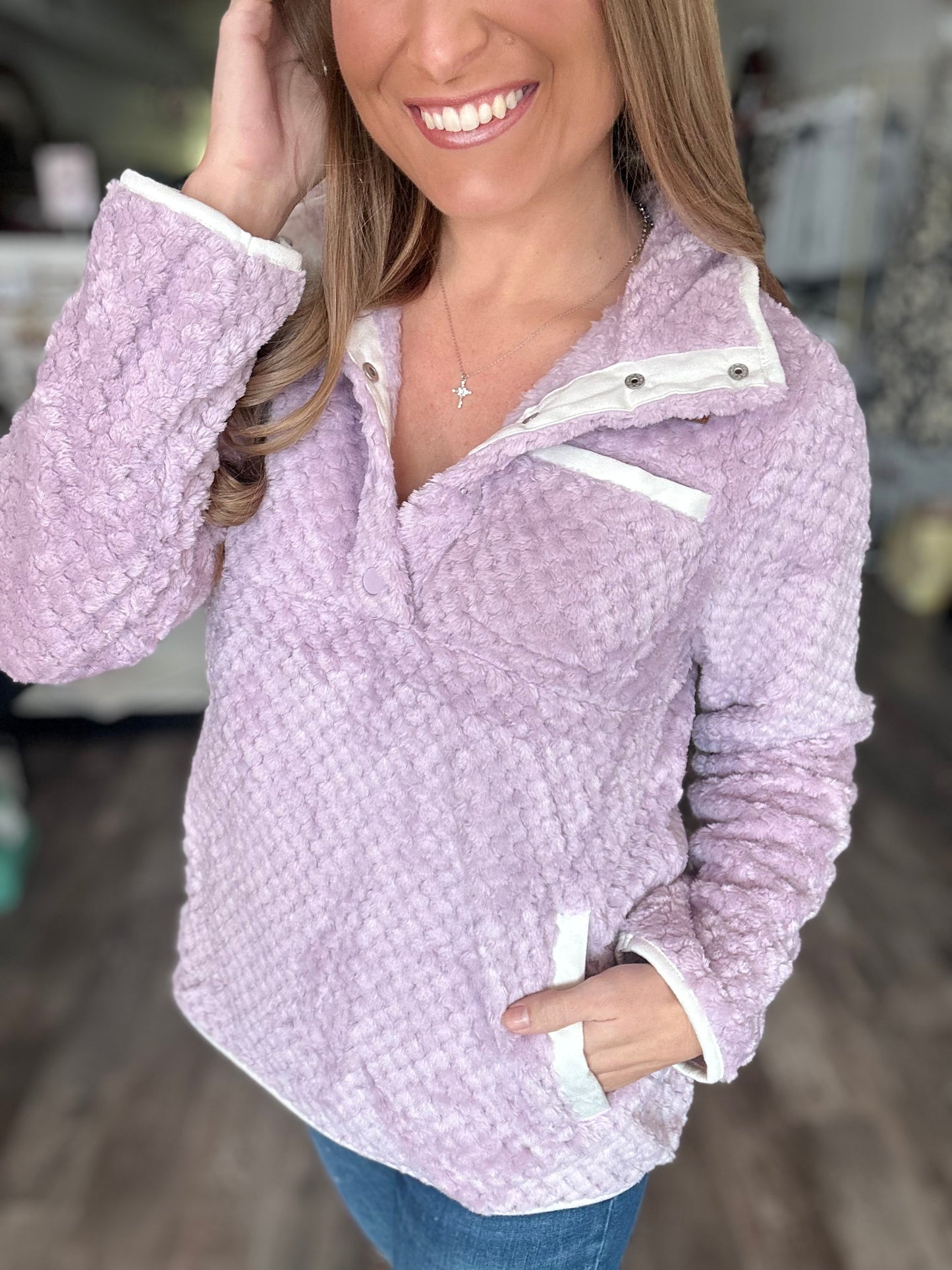 Simply Soft Pullover (Lilac) - Simply Southern