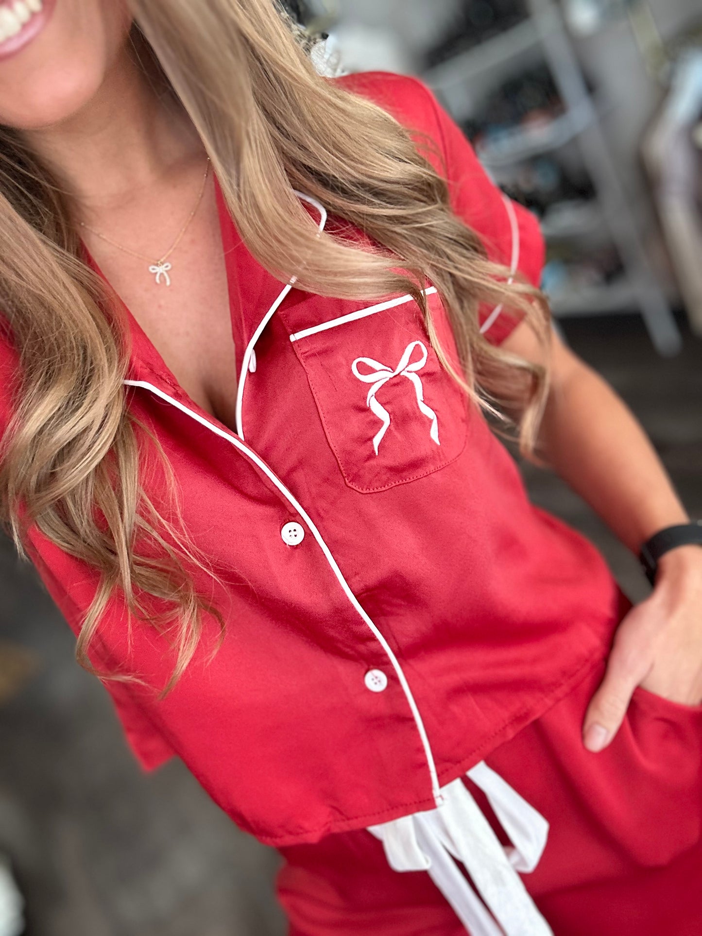 Red Holiday Pajamas - Simply Southern