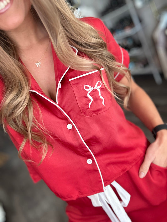 Red Holiday Pajamas - Simply Southern