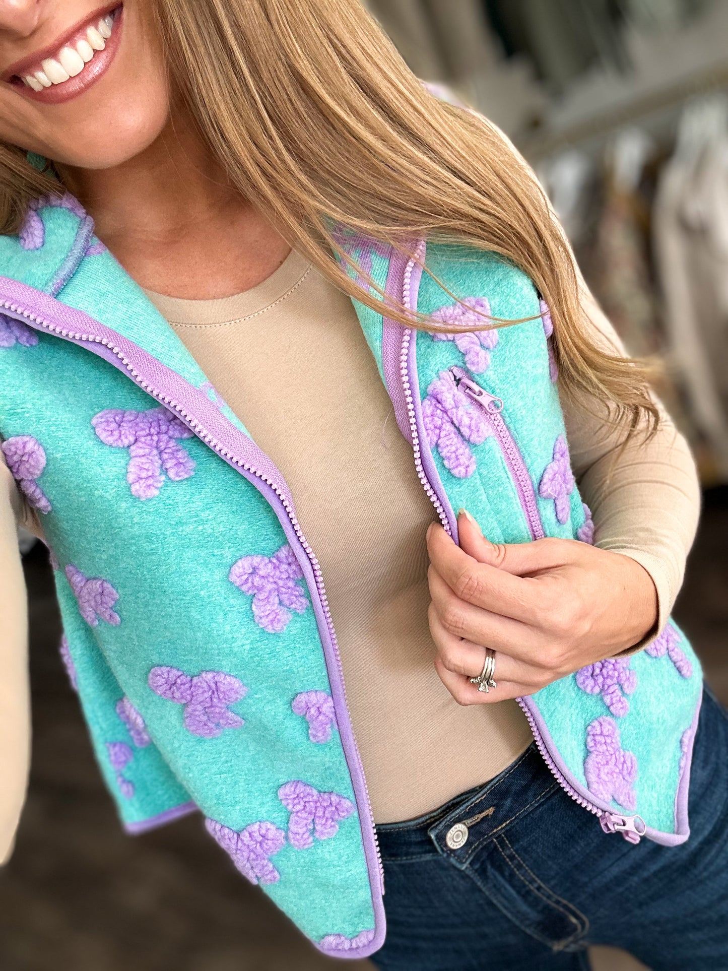 Cozy in Color Bow Vest