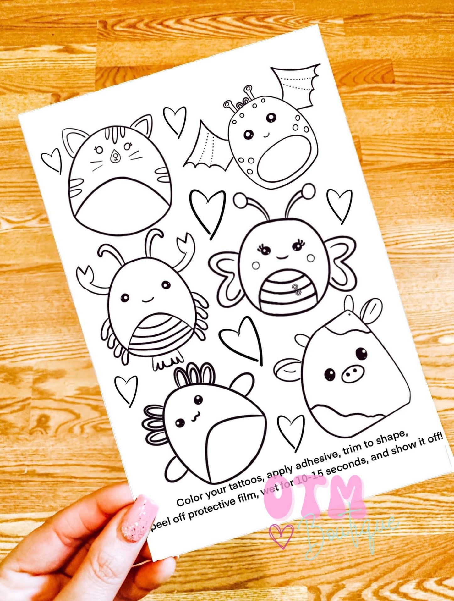 Color Your Own Tattoo Sheets