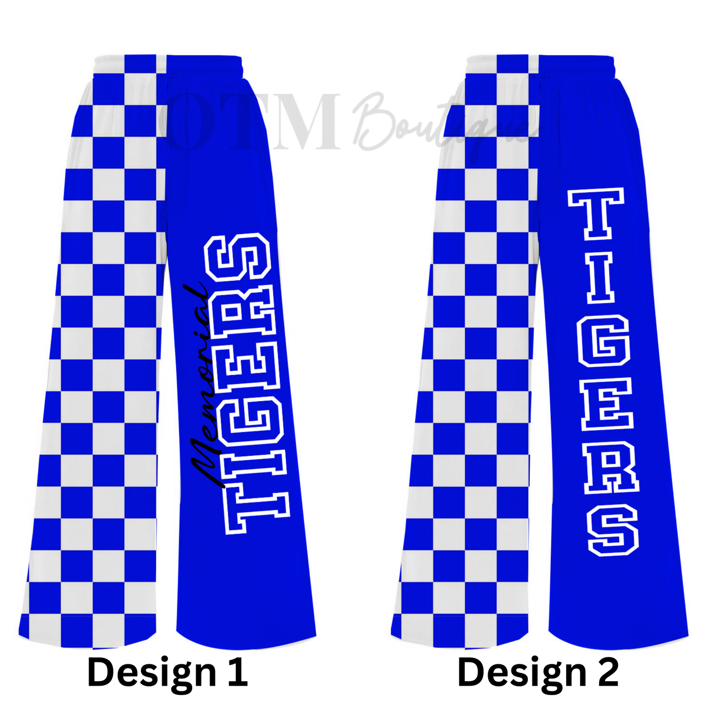 Preorder Custom Team Split Checkered Pants