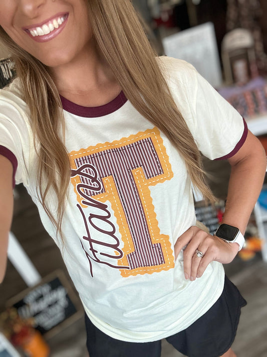 Titans Ringer Tee