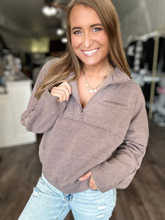 High Stakes Cozy Fleece Pullover