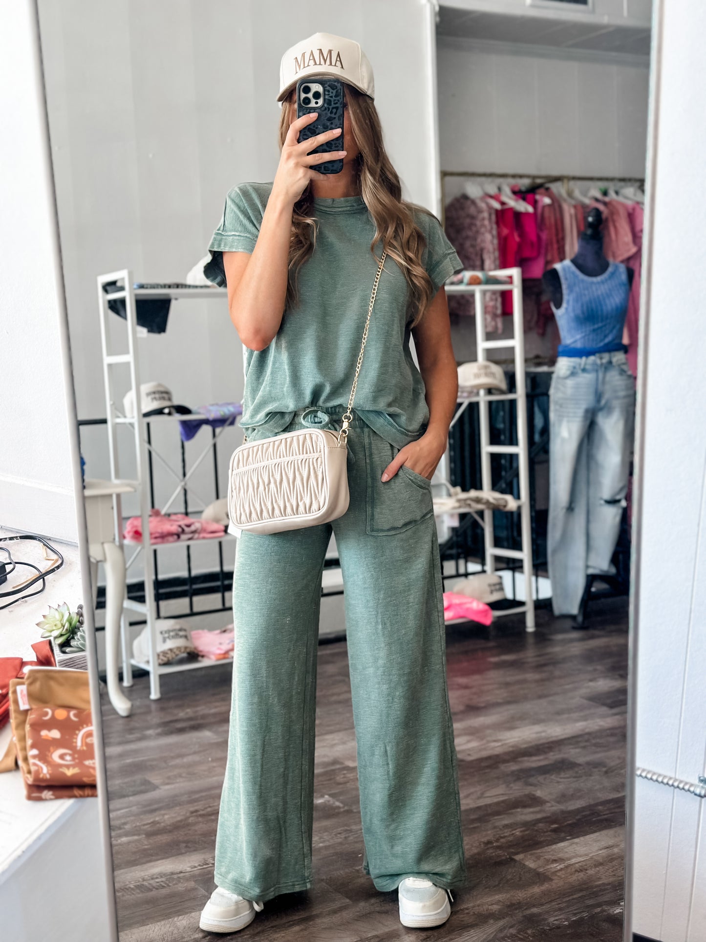 RESTOCK Keeping It Simple Cozy Set - Ash Jade