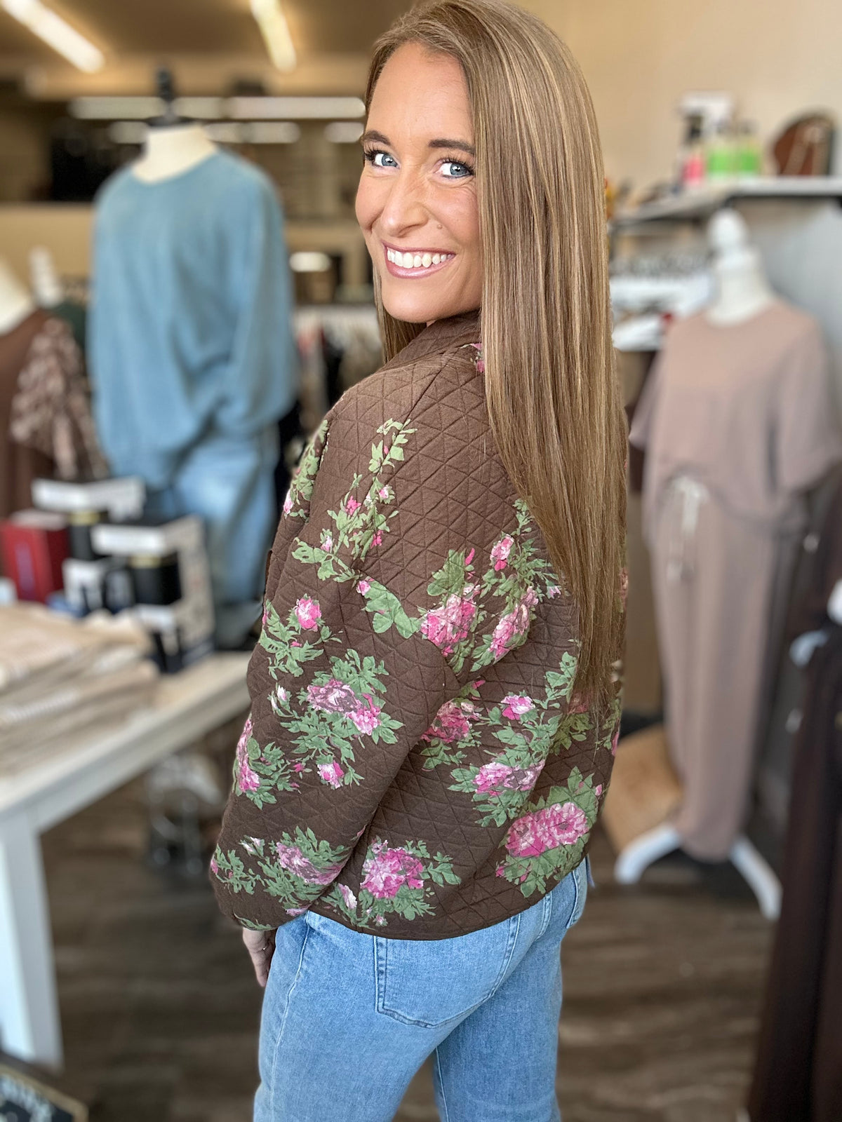 Jolene Floral Quilted Jacket
