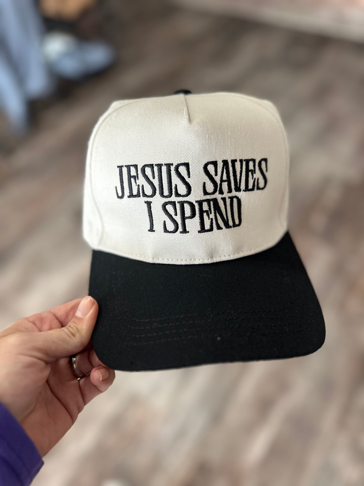 RESTOCK Jesus Saves I Spend Hat - Black