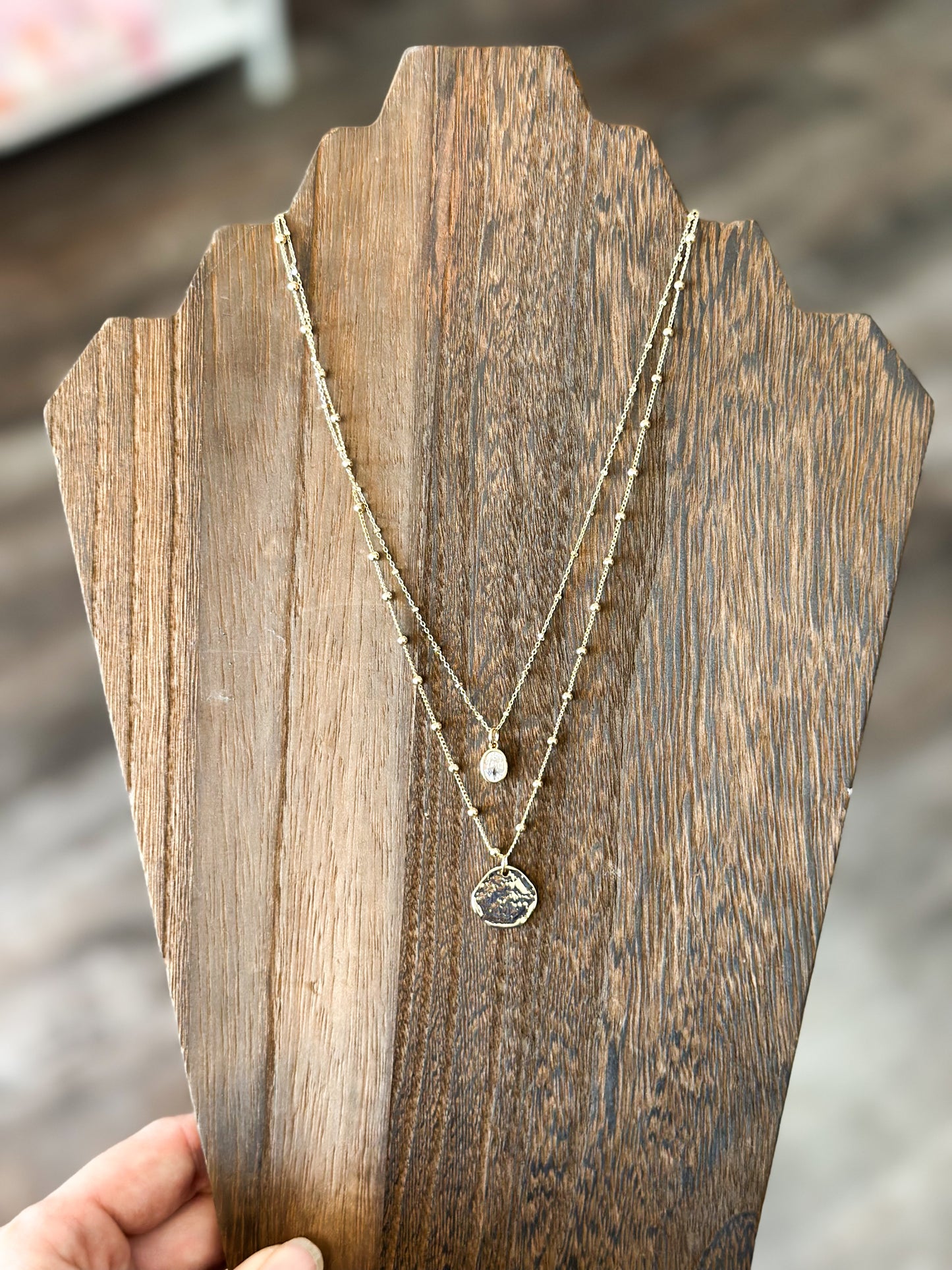 Coin & Charm Layered Necklace