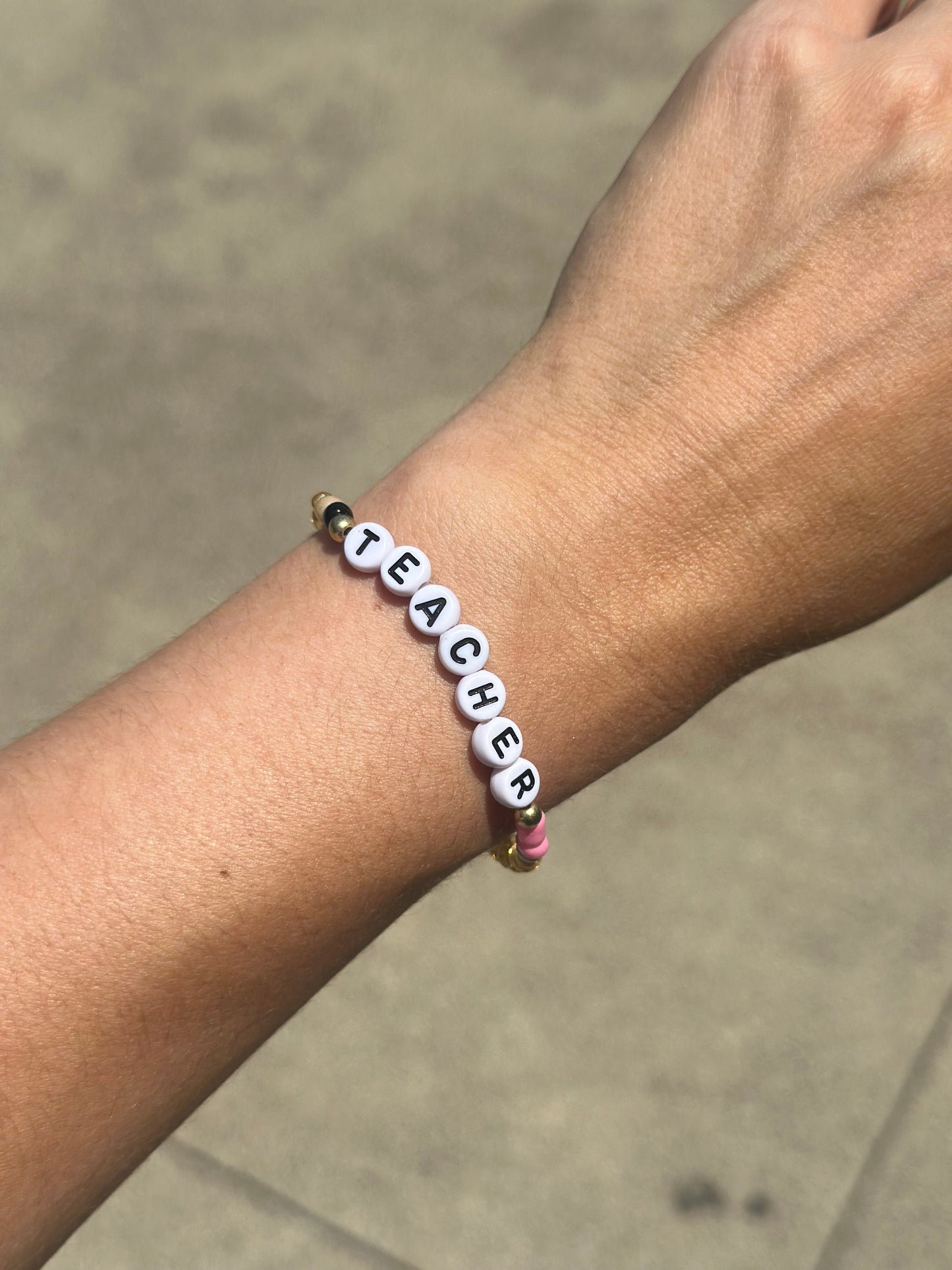 Teacher Beaded Friendship Bracelet