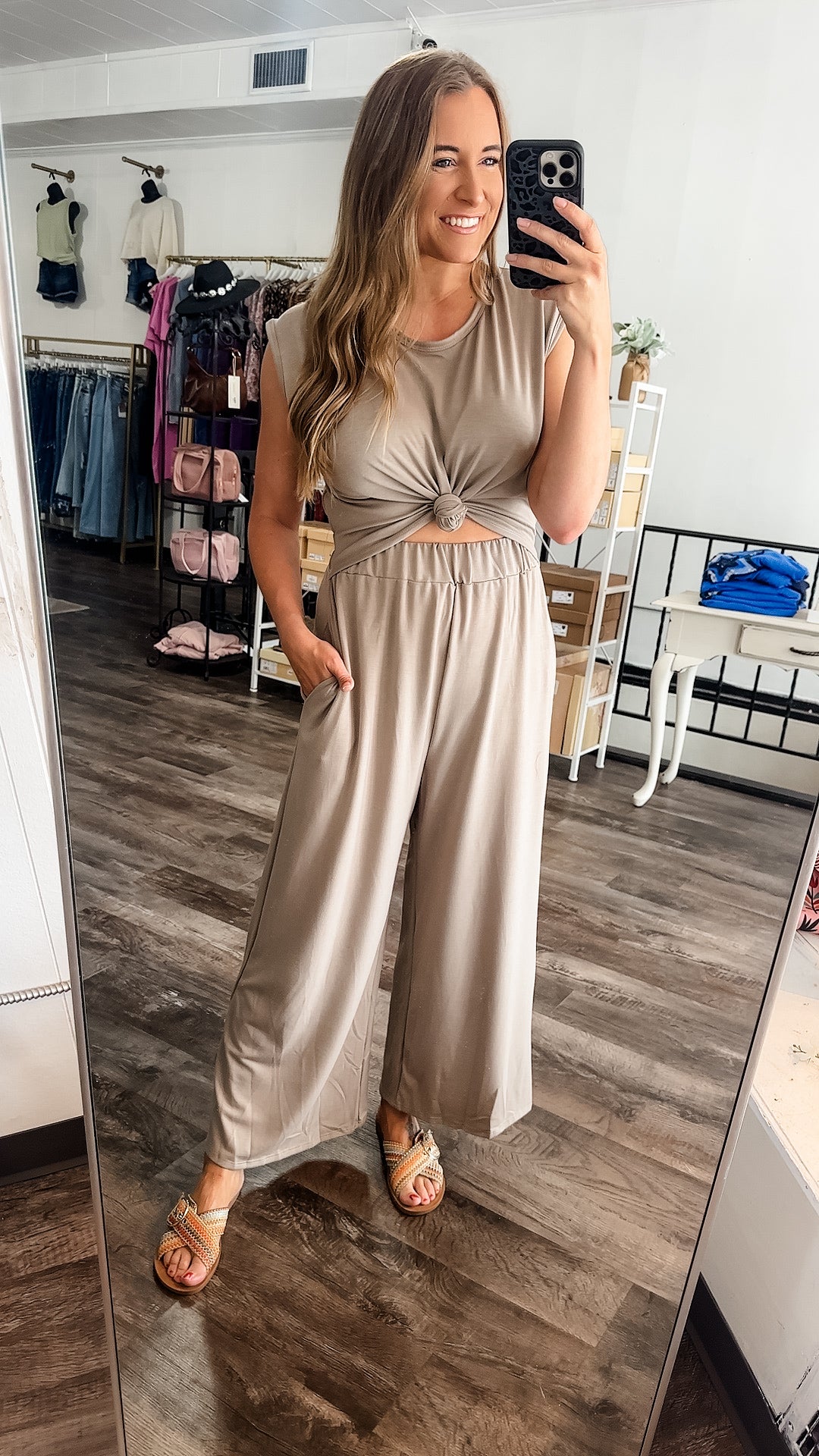 Never Late Wide Leg Jumpsuit