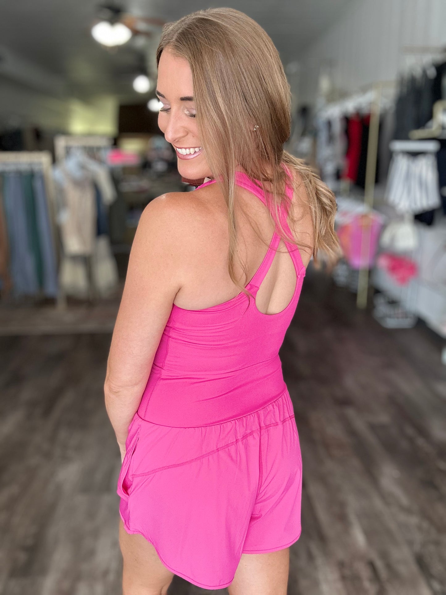 Give Me More Romper - Pink