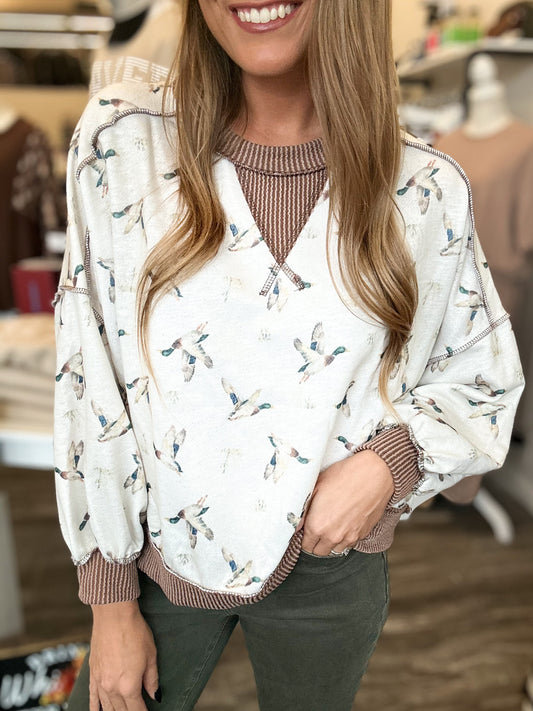 Gwen Duck Camo Top