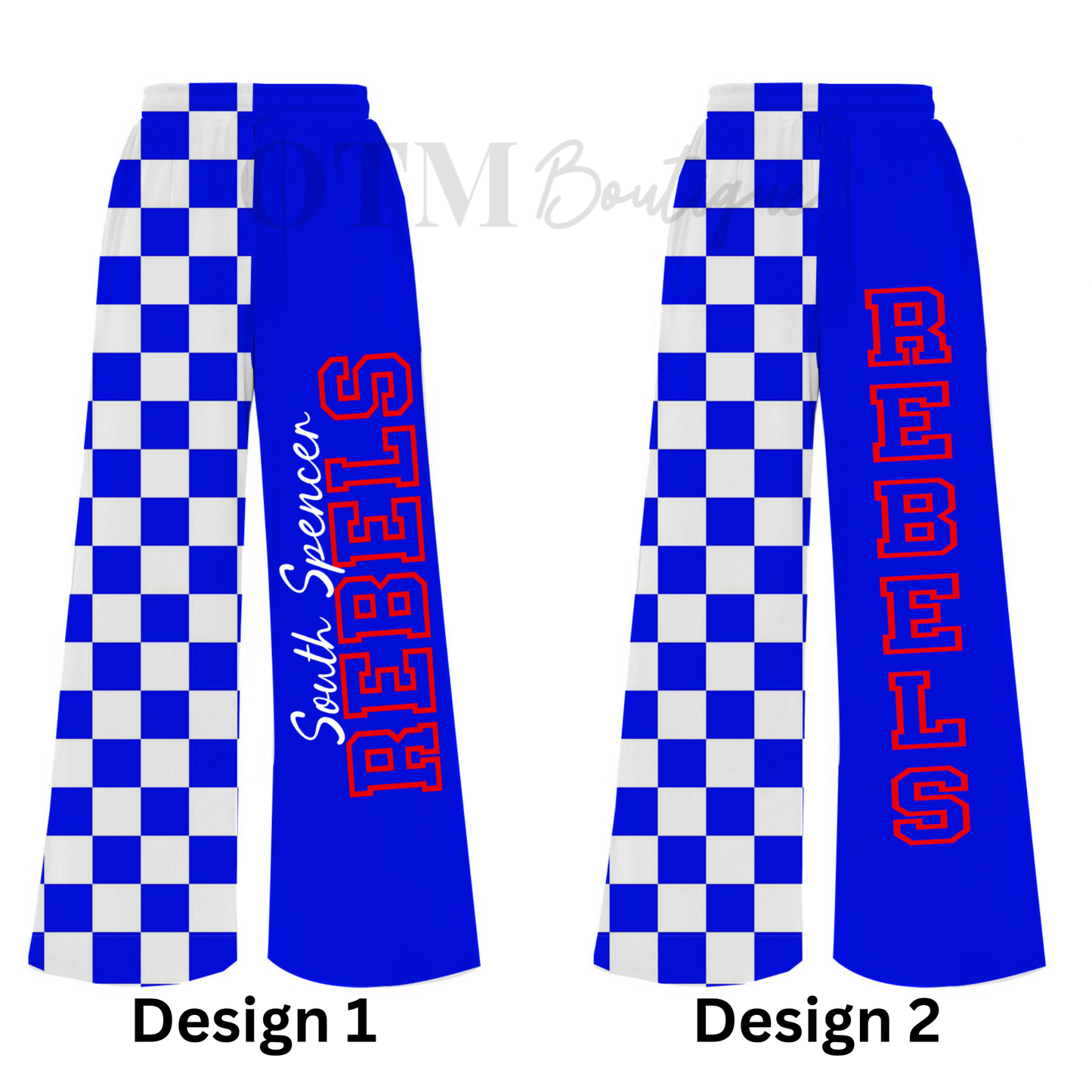 Preorder Custom Team Split Checkered Pants