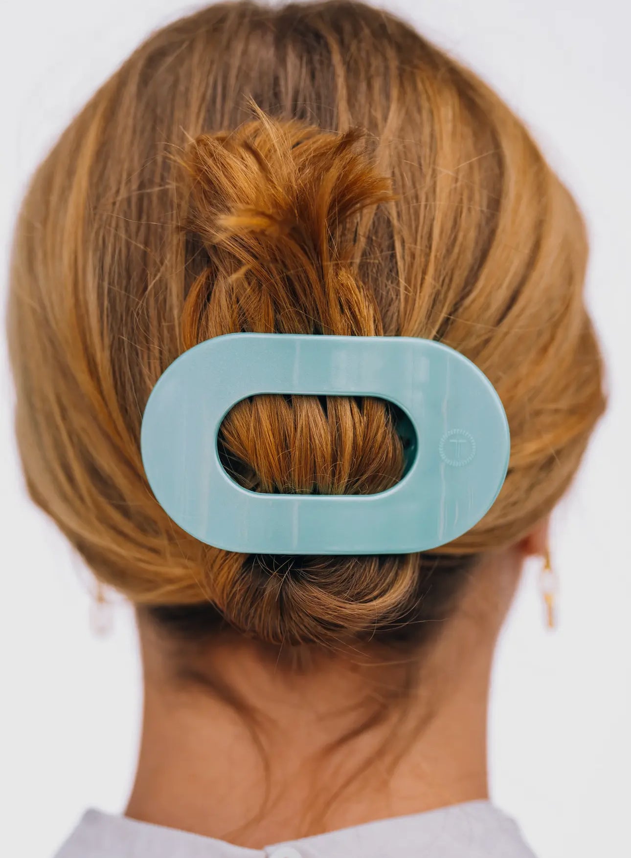 Totally Tortoise Round Flat Clip - Medium