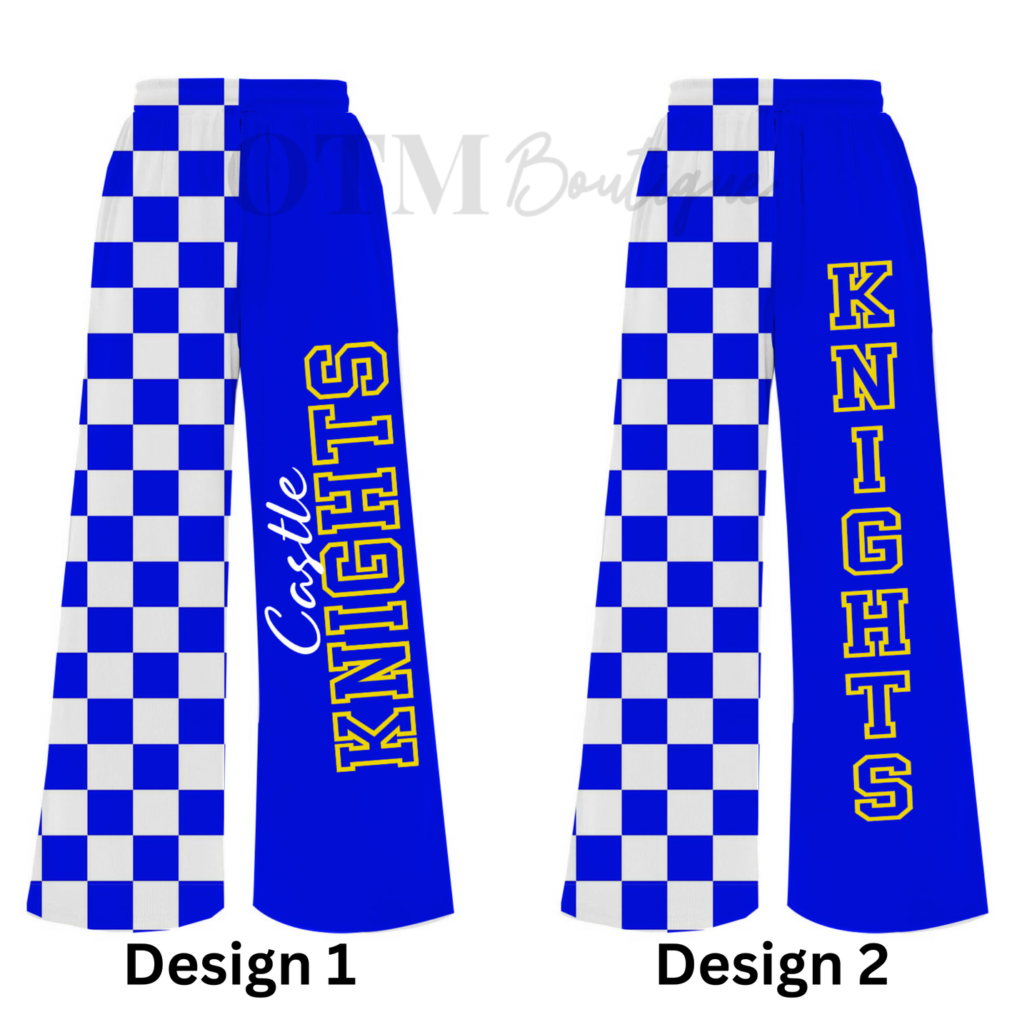 Preorder Custom Team Split Checkered Pants