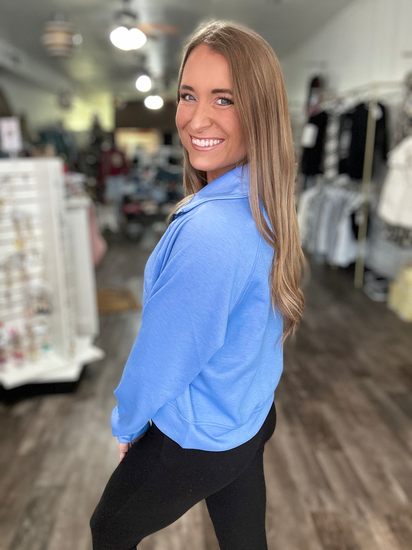 All For What Scuba Quarter Zip (Carolina Blue)