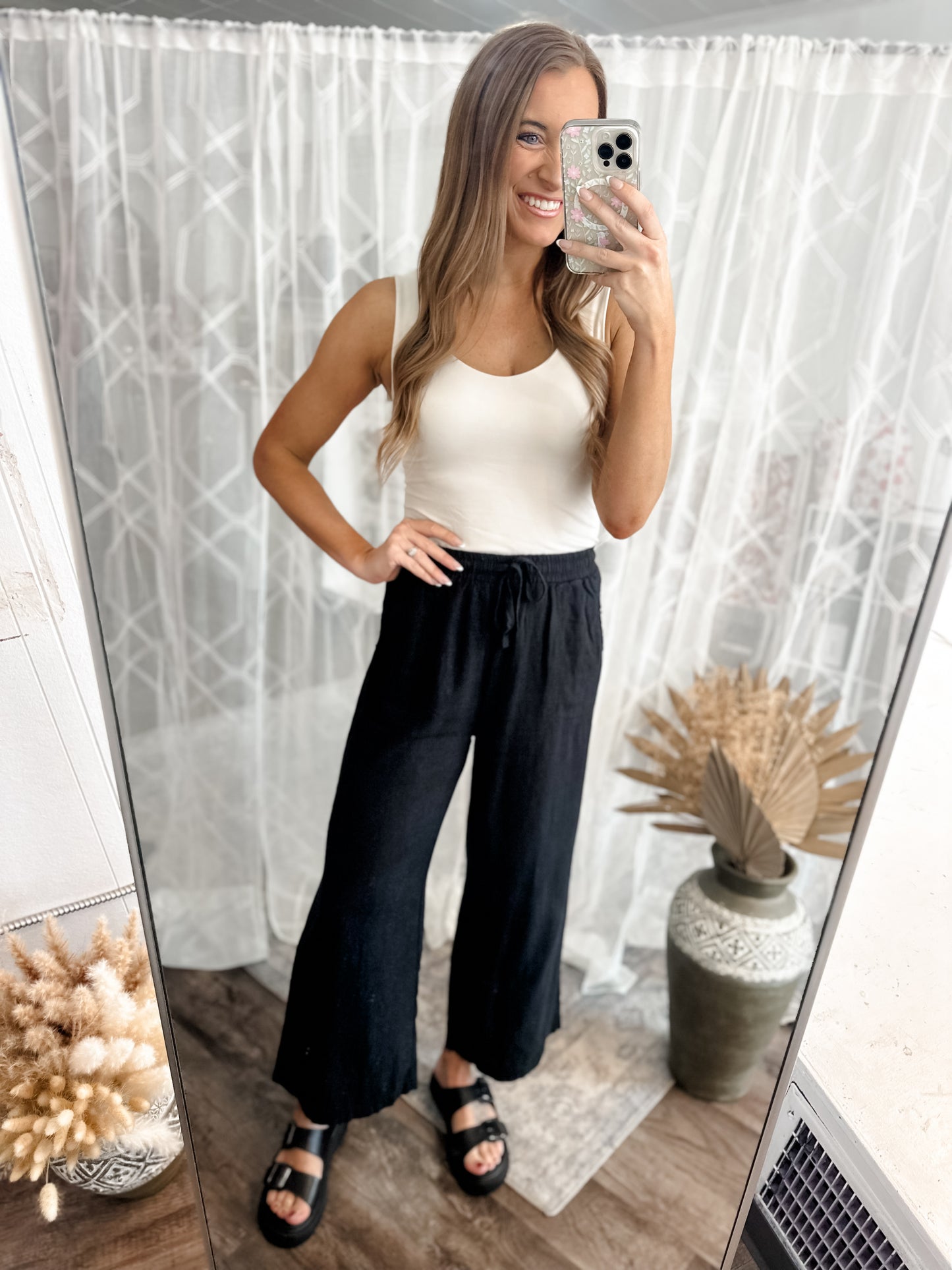 Always Wanted Linen Pants (Black)