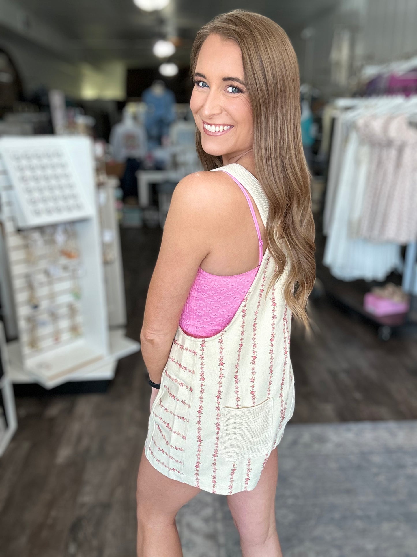 Forever Young Floral Overalls