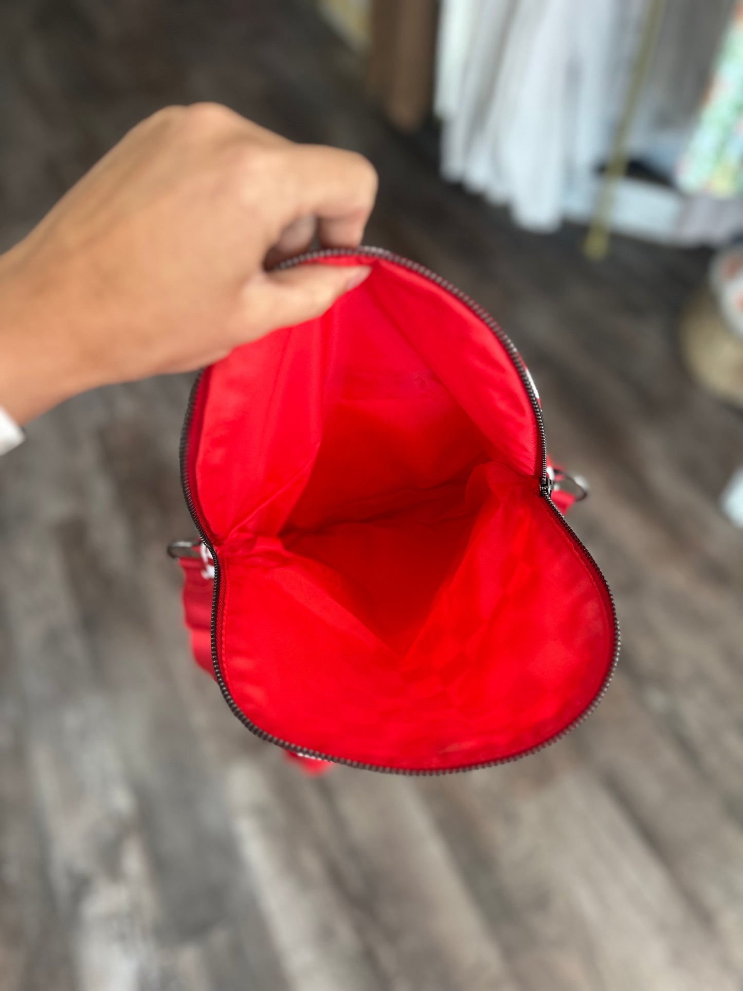 For The Hustle Sling Bag - Red Checkered