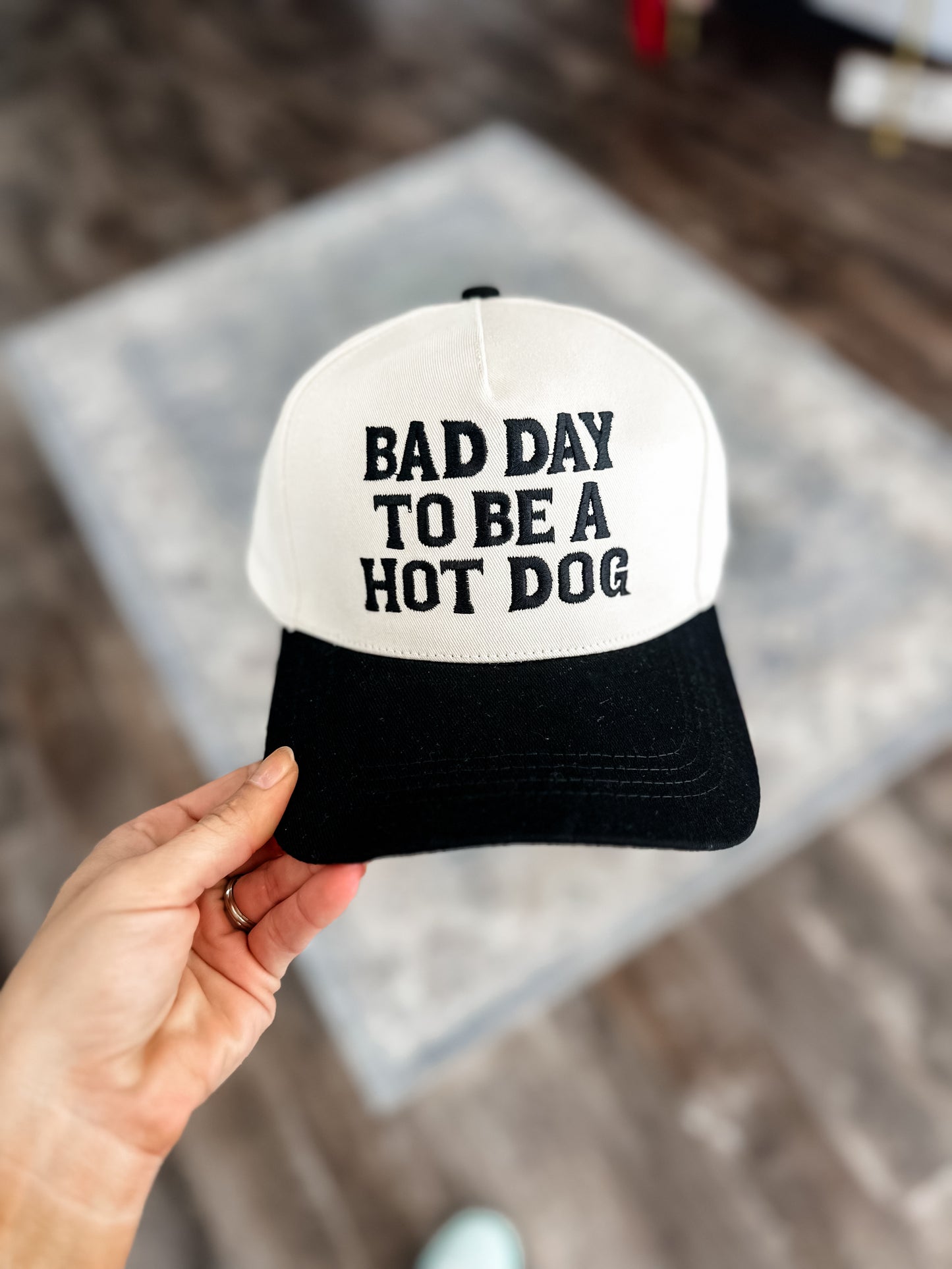 Bad Day To Be A Hotdog Hat (Black)