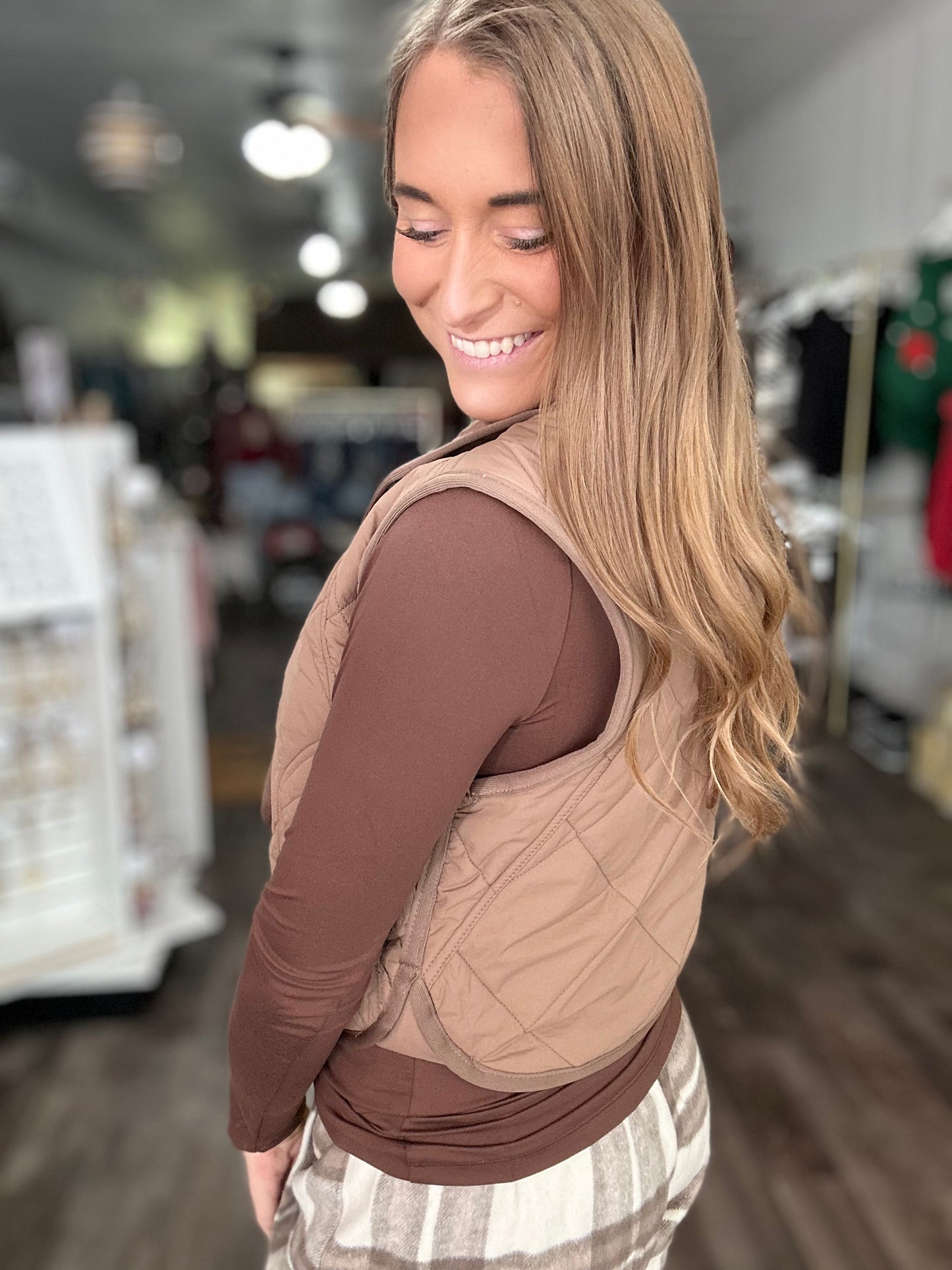 One Call Away Quilted Vest