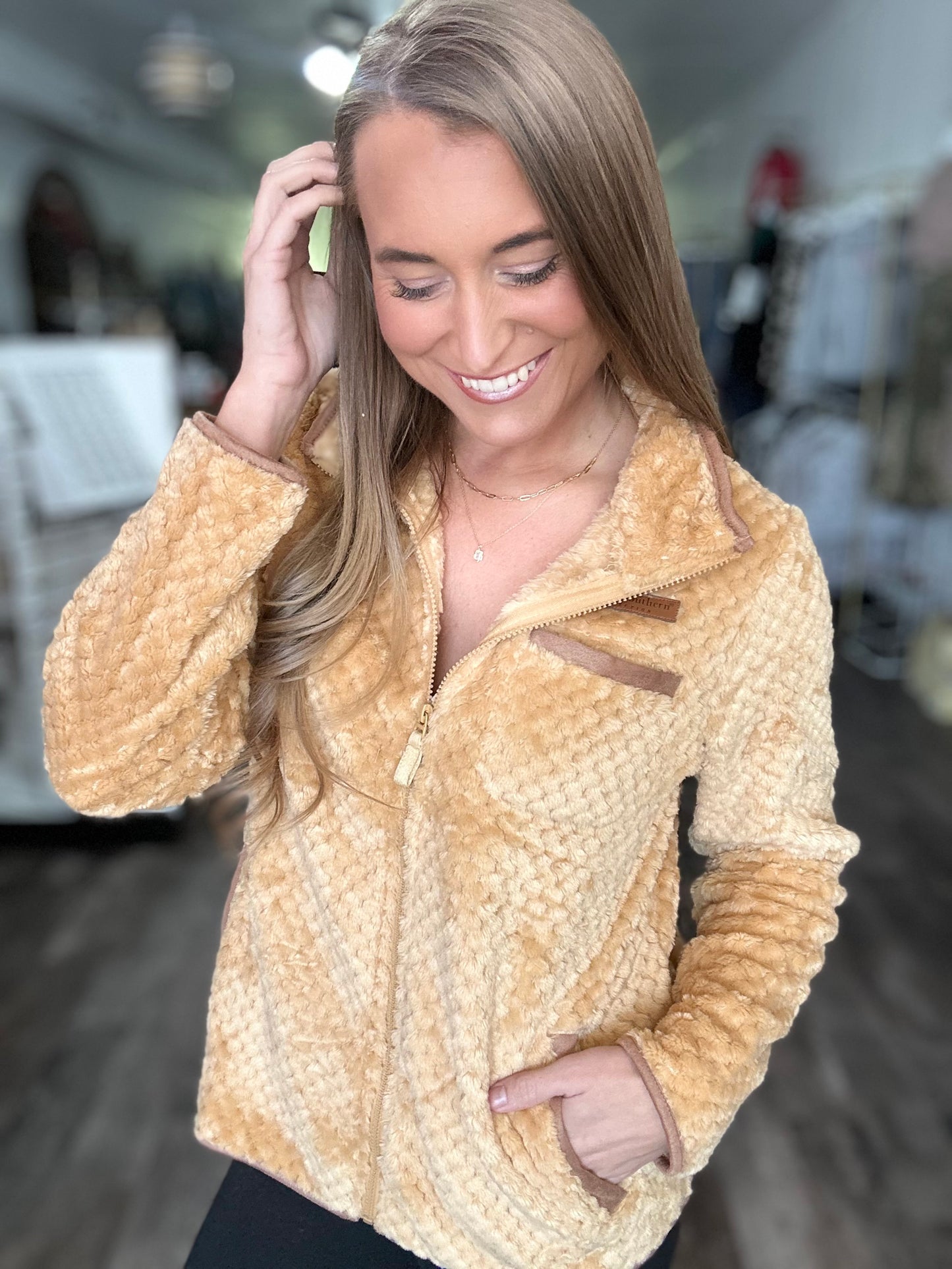 Simply Soft Jacket (Latte) - Simply Southern