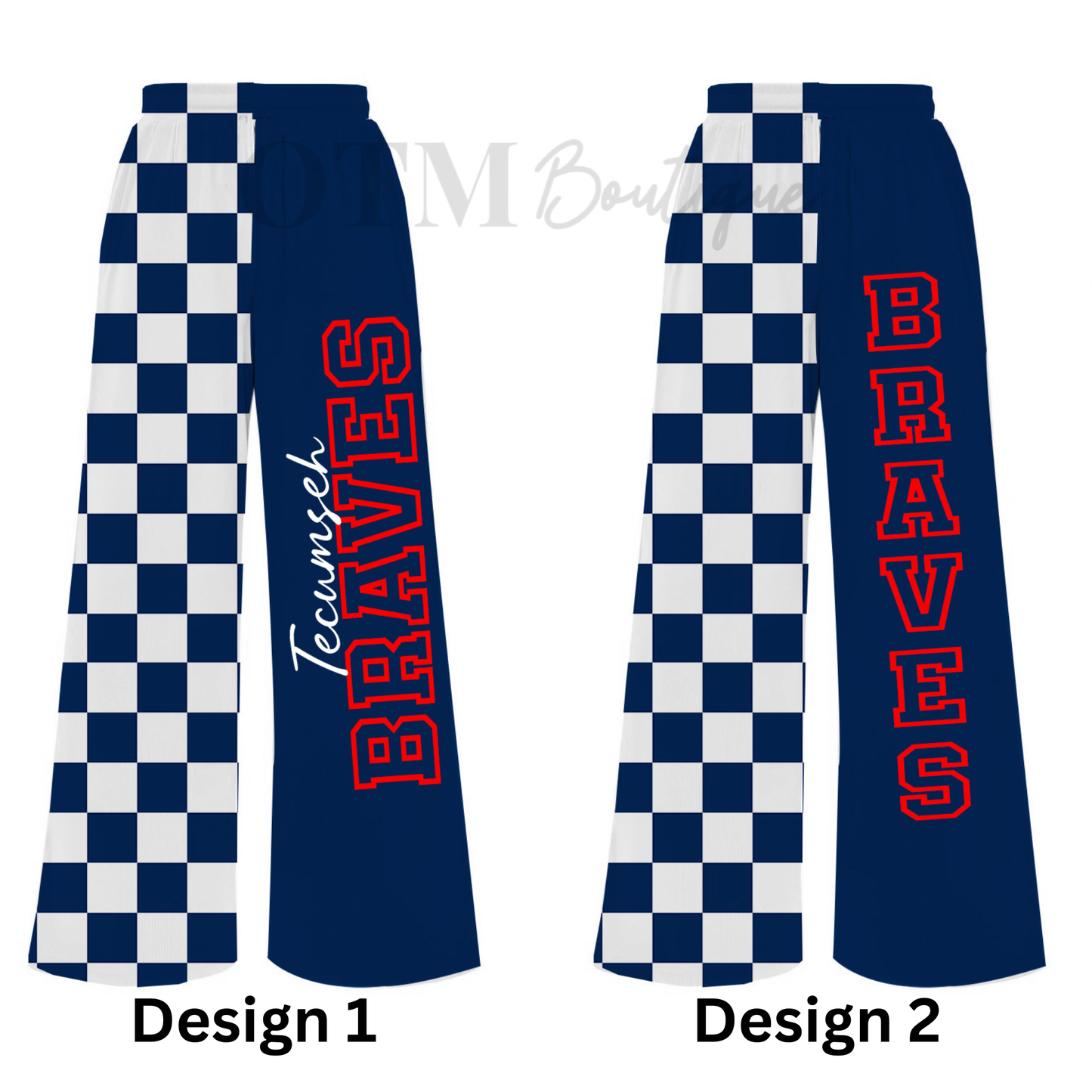 Preorder Custom Team Split Checkered Pants