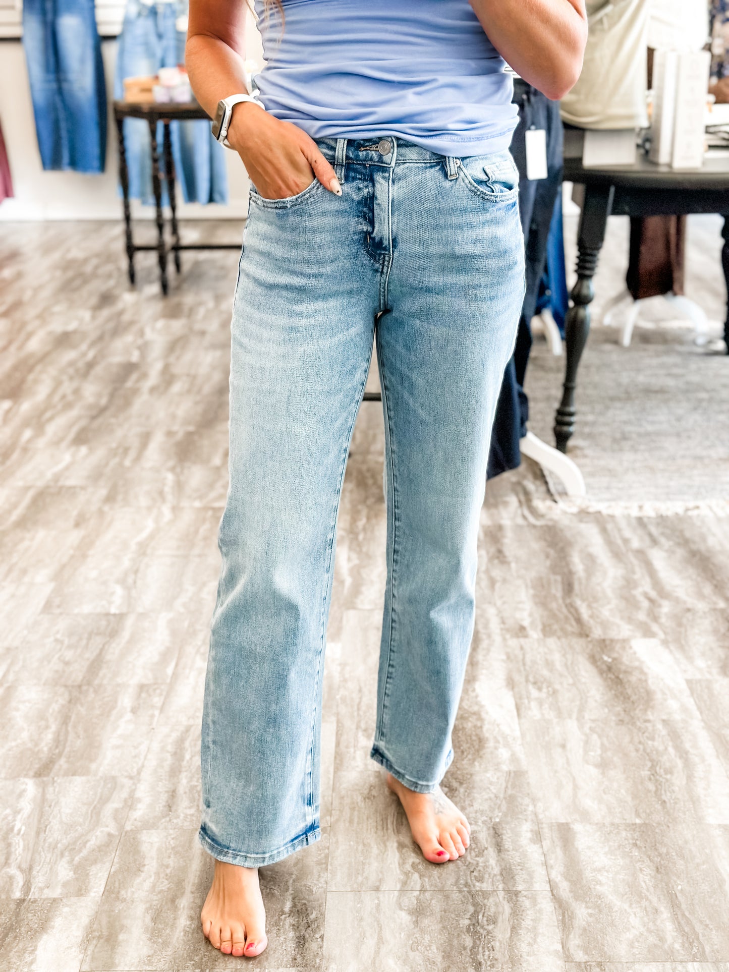 Lauren Mid-Rise Mom Jean