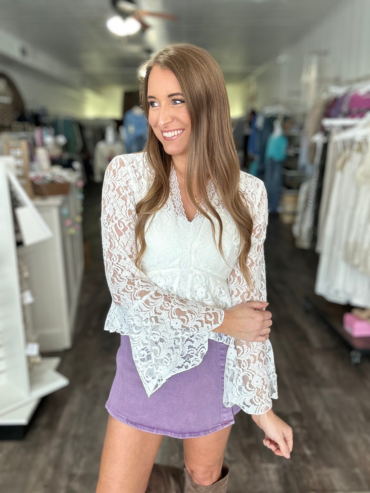Romance Calls Lace Top