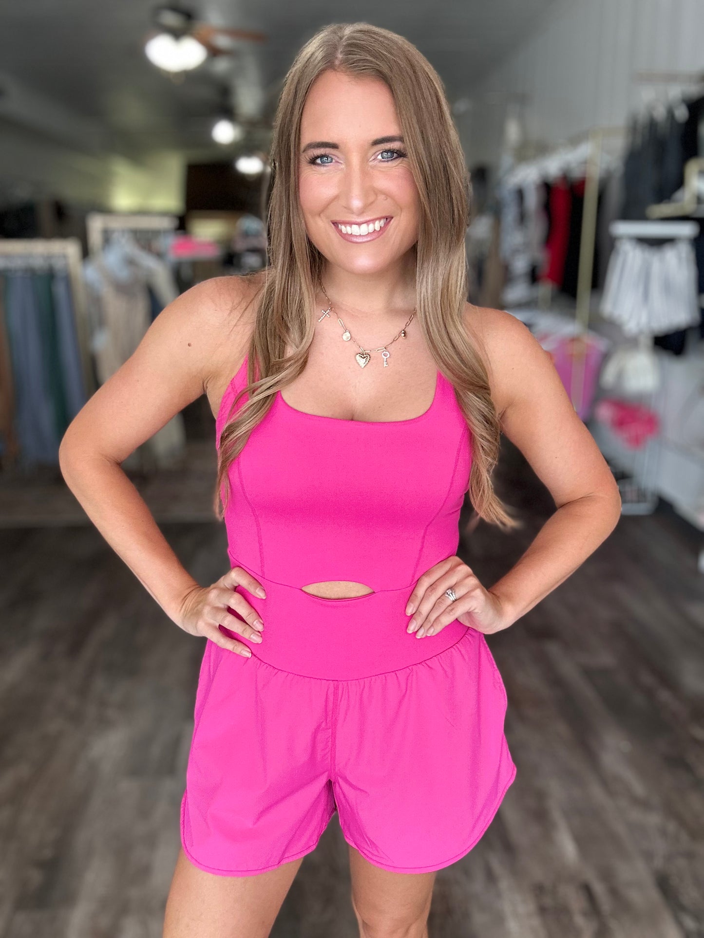 Give Me More Romper - Pink