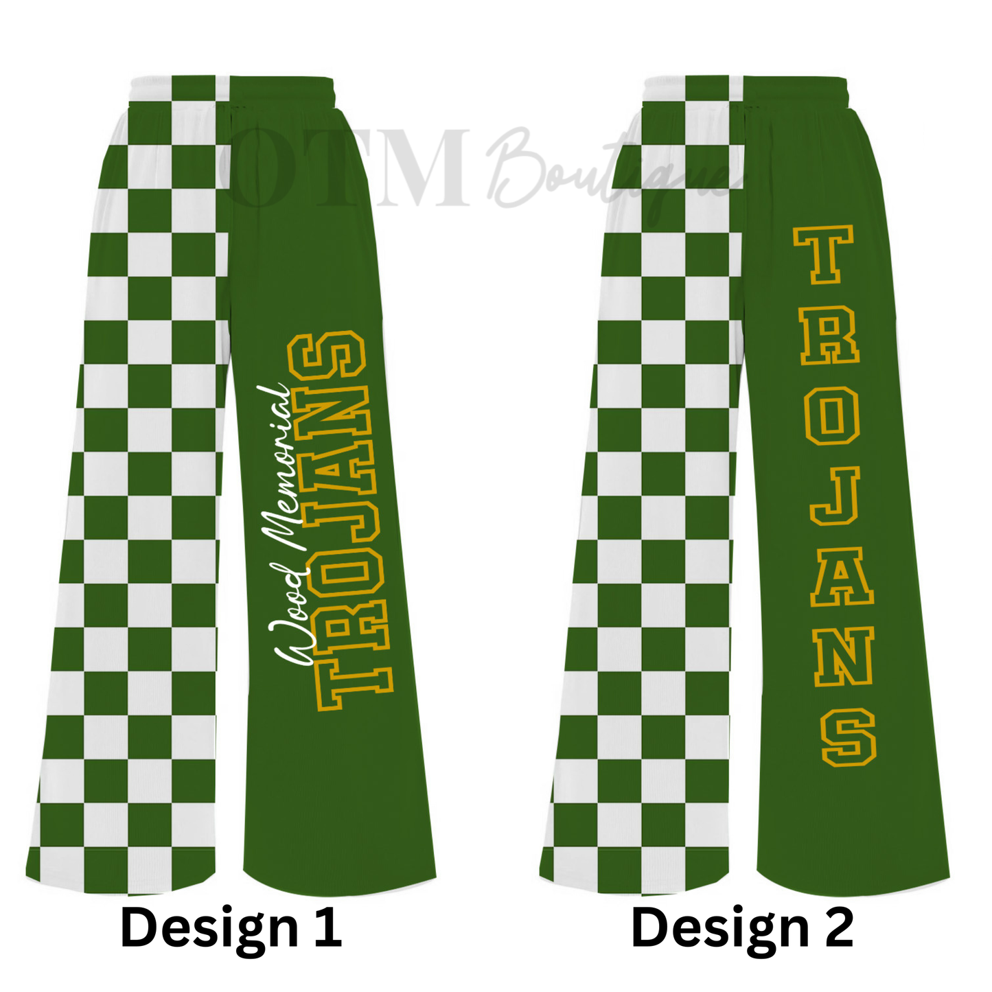 Preorder Custom Team Split Checkered Pants