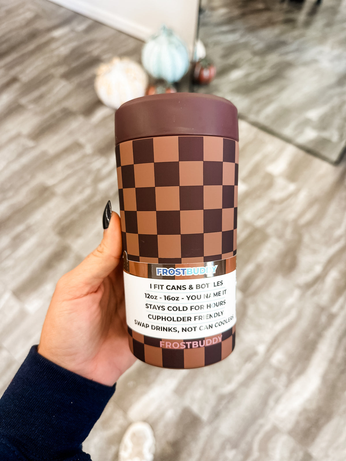 Espresso Checkered Universal Buddy