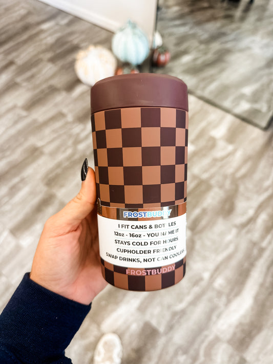 Espresso Checkered Universal Buddy