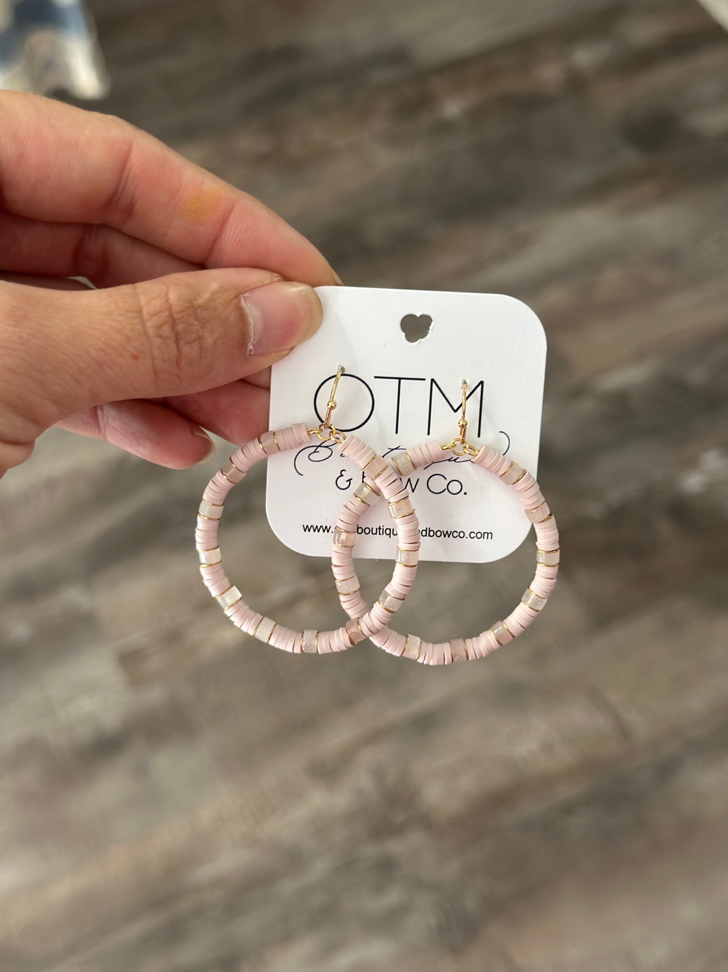 Pretty In Pink Beaded Earrings