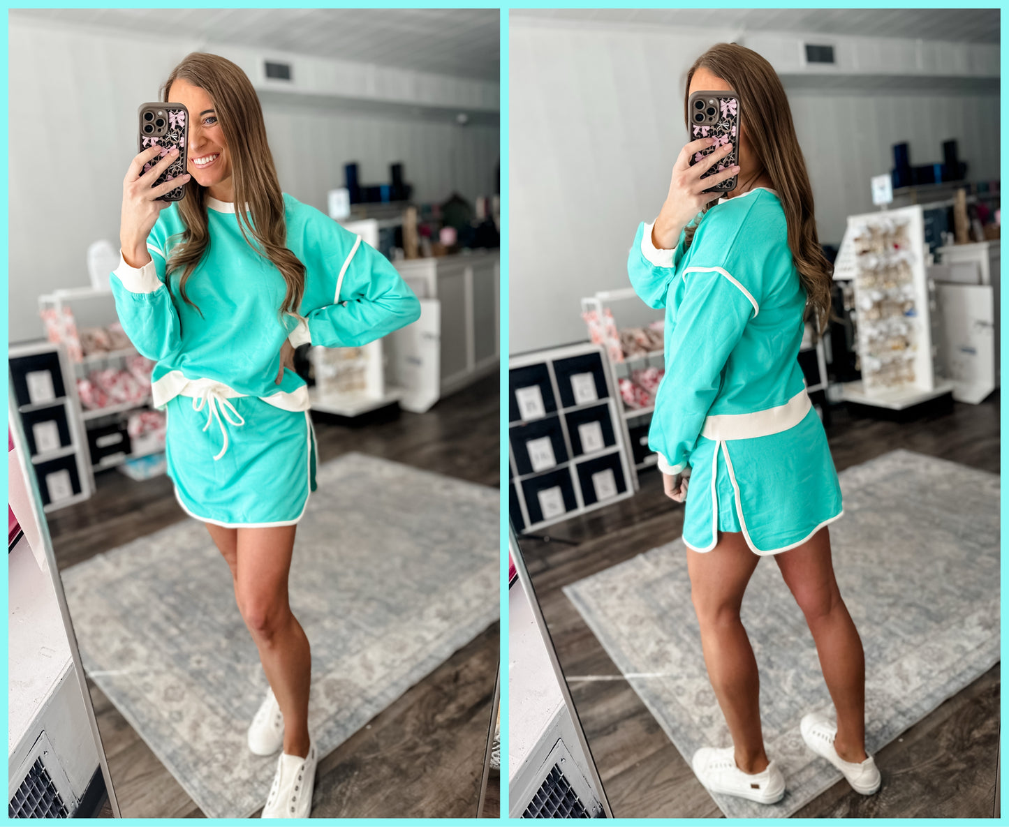 Feeling My Best Skort Set (Mint)