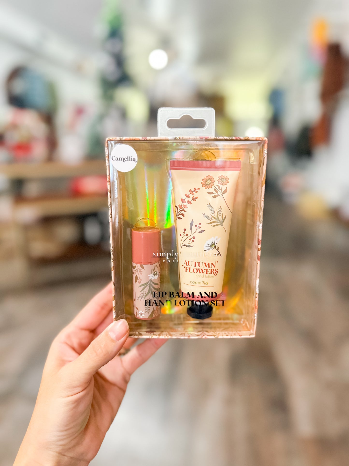 Lip Balm & Lotion Set - Autumn Flowers