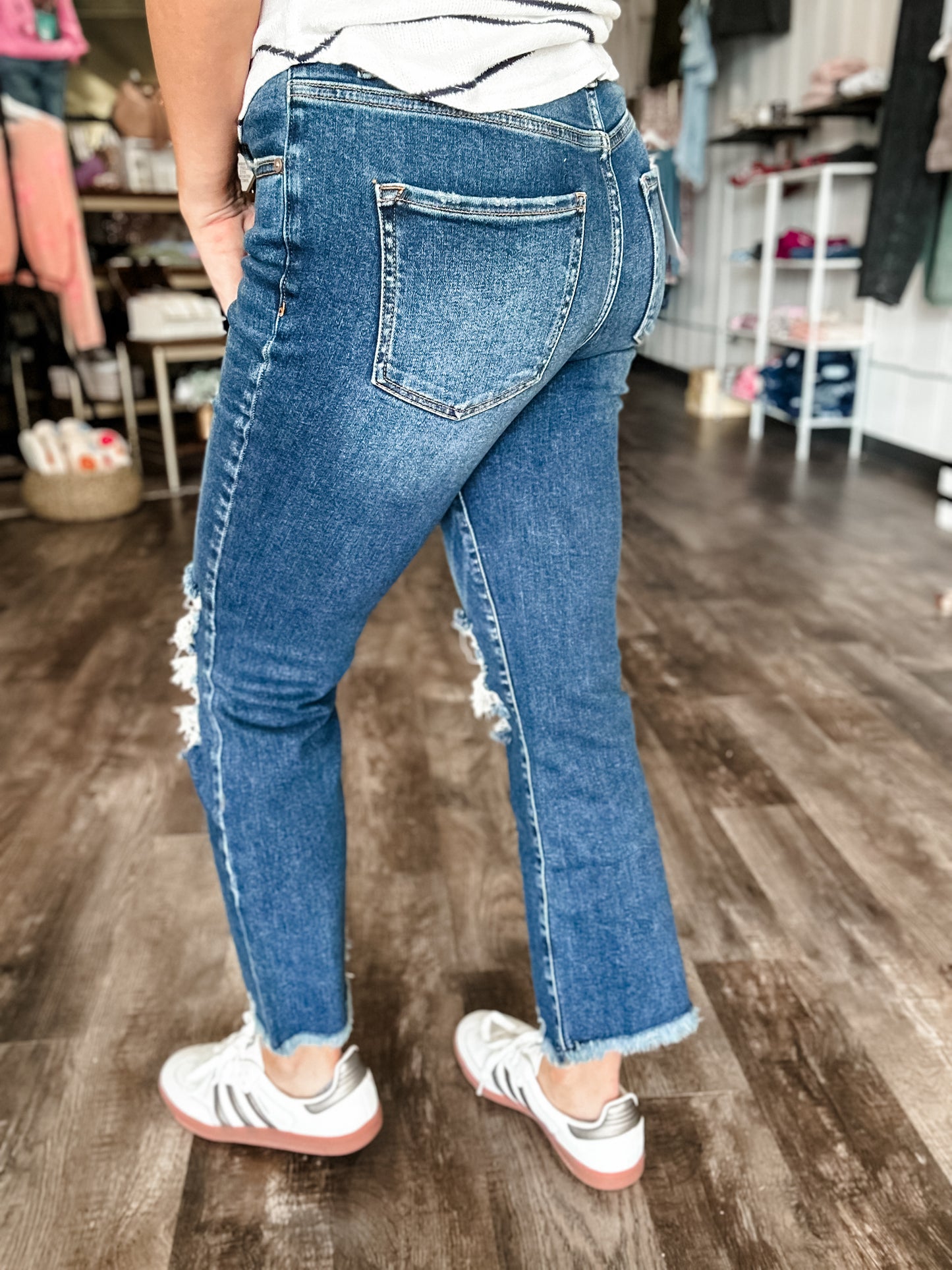 Becky Distressed Denim